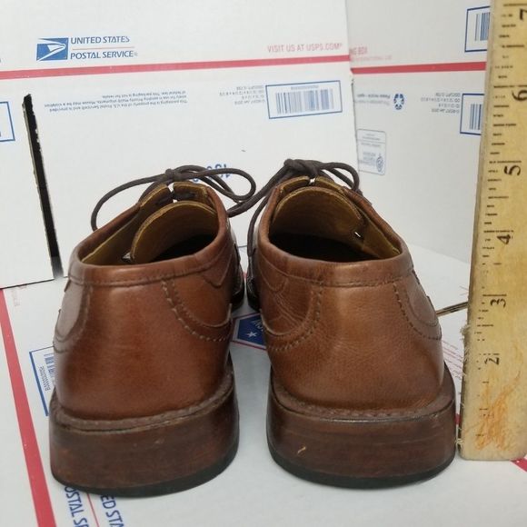 Bacco Bucci Usher 9.5 mens square toe brown shoes